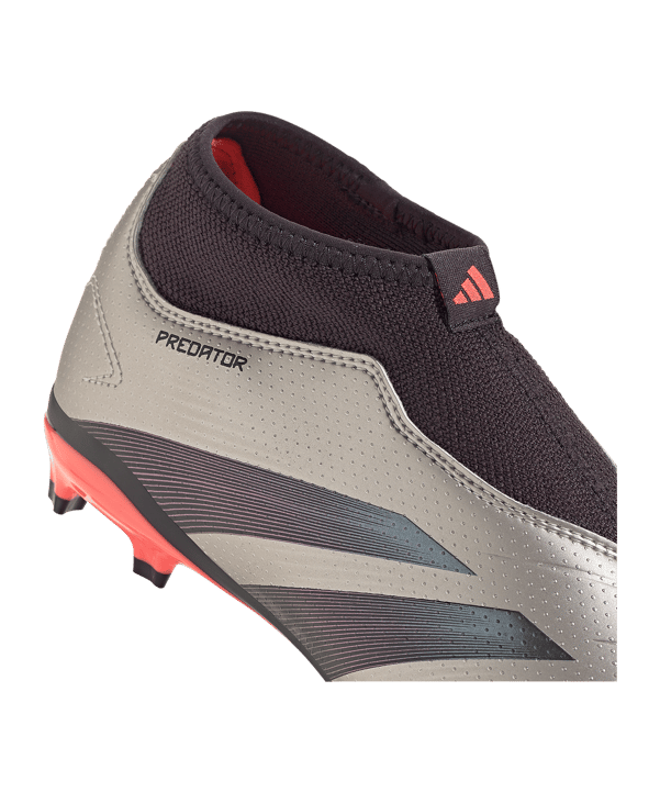 adidas Predator League LL FG Vivid Horizon Kids Grau Pink - grau