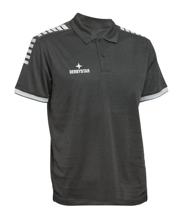 Derbystar Primo Poloshirt Grau Schwarz F920 - grau