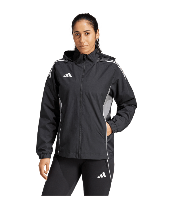 adidas Tiro 25 Competition Regenjacke Damen Schwarz - schwarz