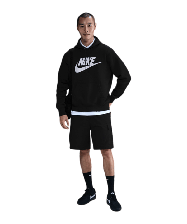 Nike Club Hoody Schwarz - schwarz