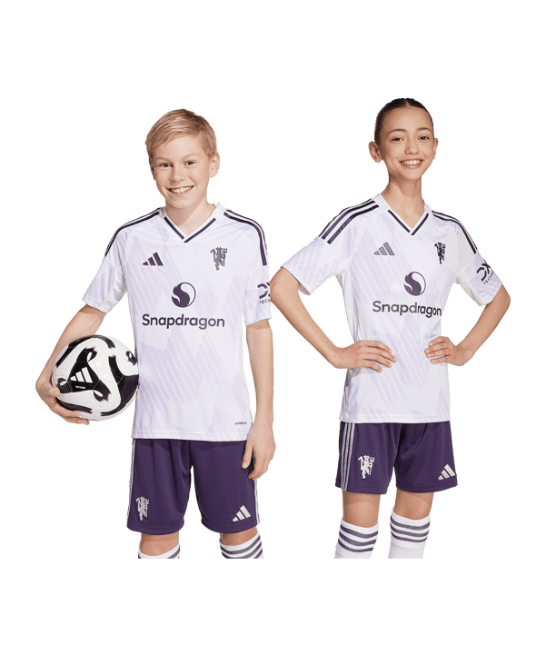 adidas Manchester United Trikot Away 2025/2026 Kids Weiß - weiss