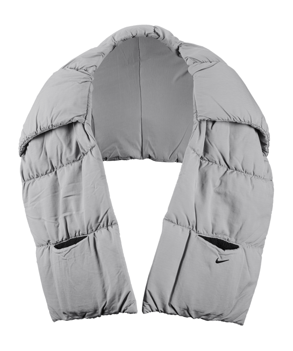 Nike Quilted Neckwarmer Grau Schwarz F059 - grau