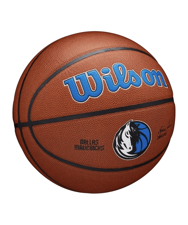 Wilson NBA Dallas Mavericks Team Composite Basketball Training Ball Blau - blau