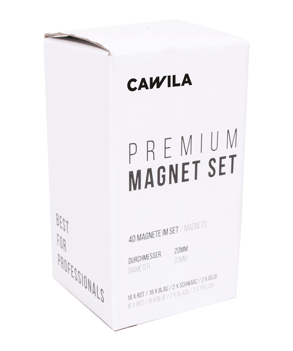 Cawila Premium Magnet Set 20mm Rot Blau - rot