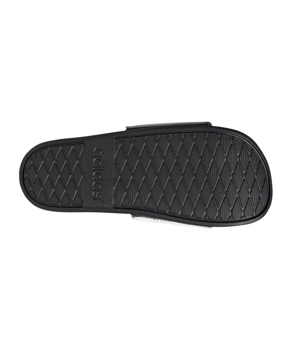 adidas Comfort Slides Adilette Damen Weiss Schwarz - weiss