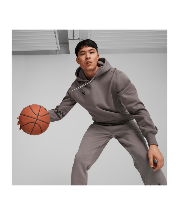 PUMA Hoops Team Hoody Grau F02 - grau