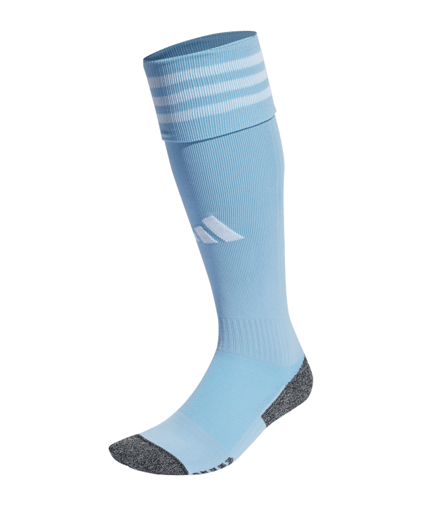 adidas Adisock 23 Strumpfstutzen Blau Weiss Grau - hellblau