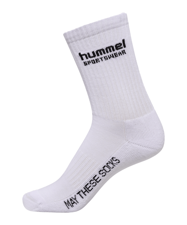 Hummel hml 3er Pack Socken Weiß F9347 - weiss