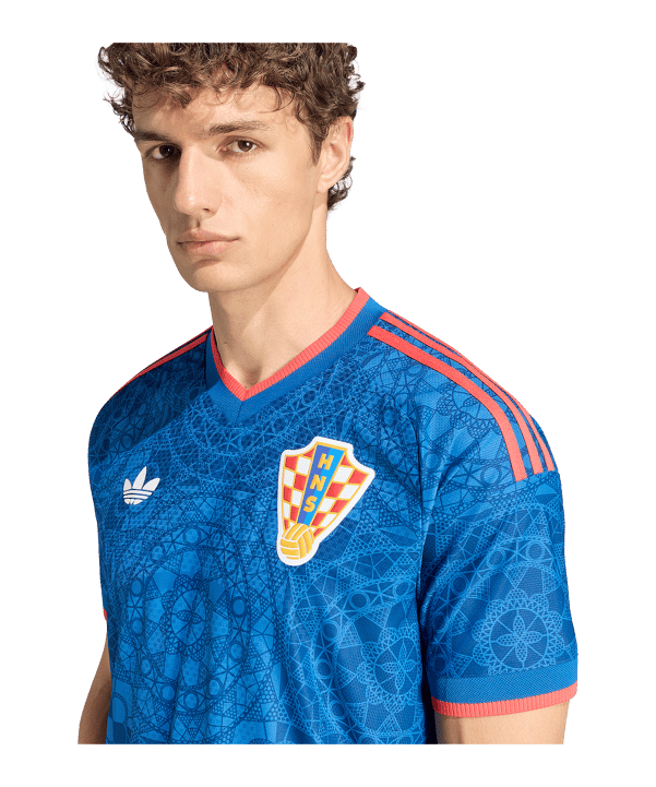 adidas Croazia Authentic Maglietta Away 2026 Blu - blu