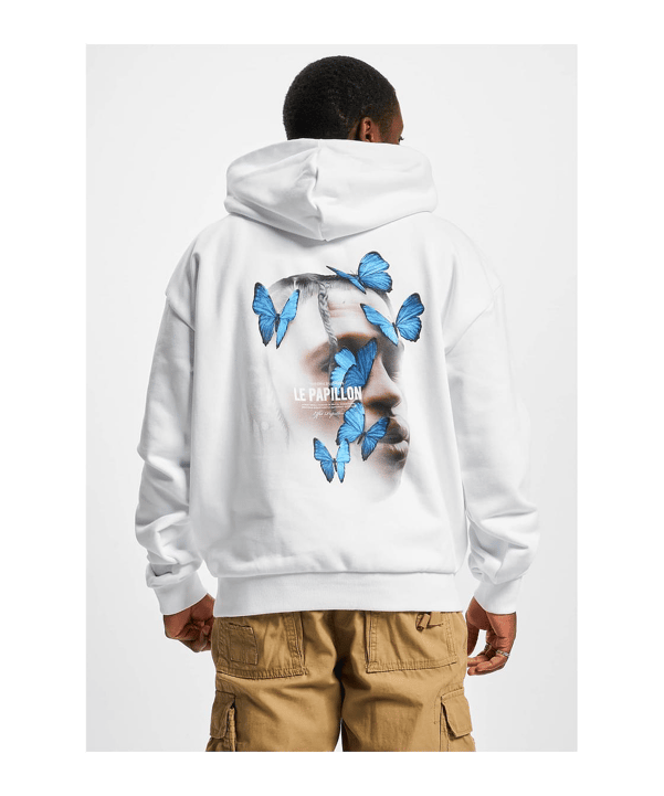 Mister Tee Le Papilloversized Hoody Weiß - weiss
