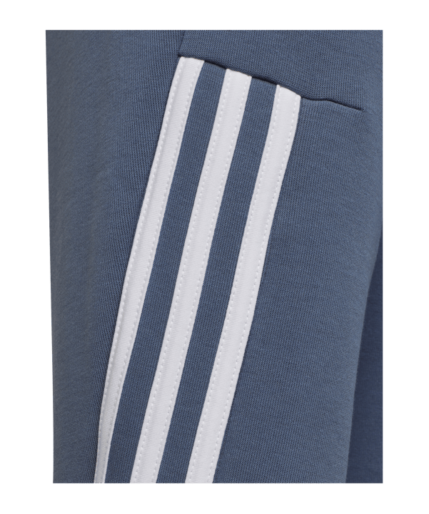 adidas Future Icons Jogginghose Kids Blau Weiss - blau