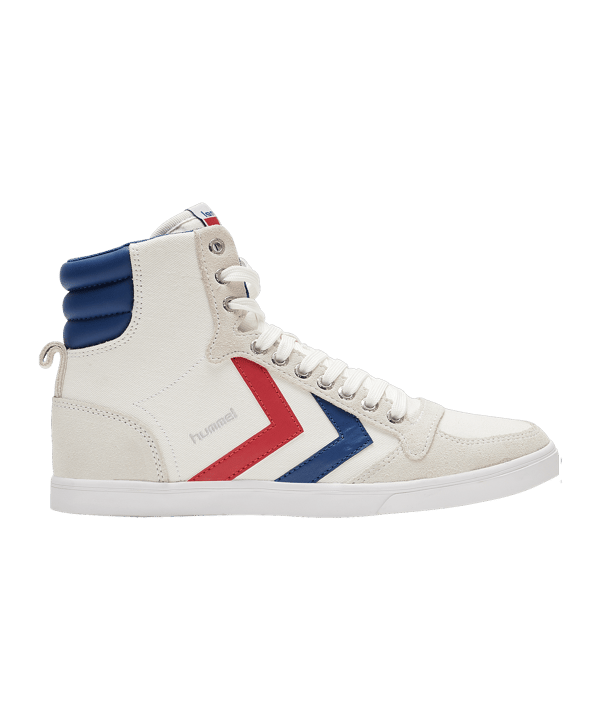Hummel Slimmer Stadil High Weiss Blau Rot F9228 - weiss