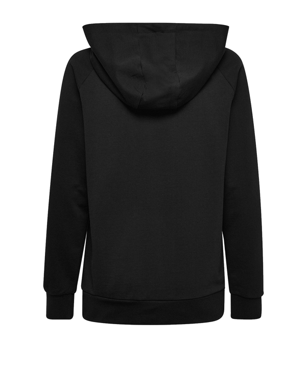 Hummel Cotton Logo Hoody Damen Schwarz F2001 - schwarz