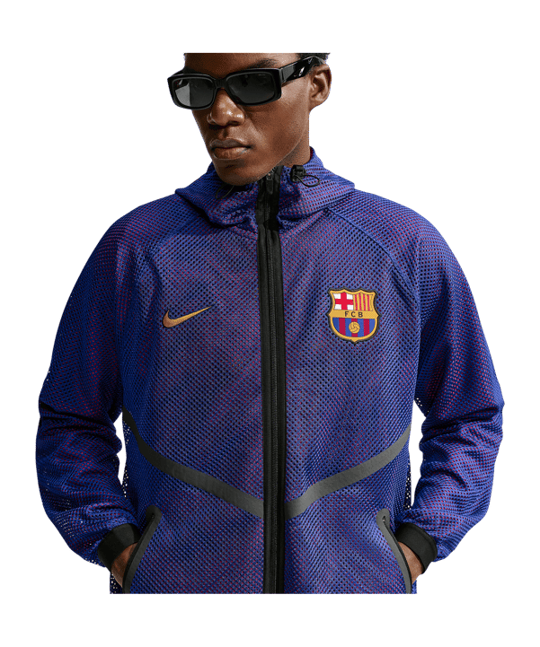 Nike FC Barcelone Anthem Veste Bleu C455 - bleu