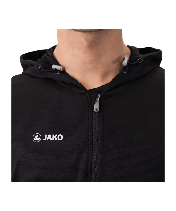 JAKO Giacca con cappuccio nero C08 - nero