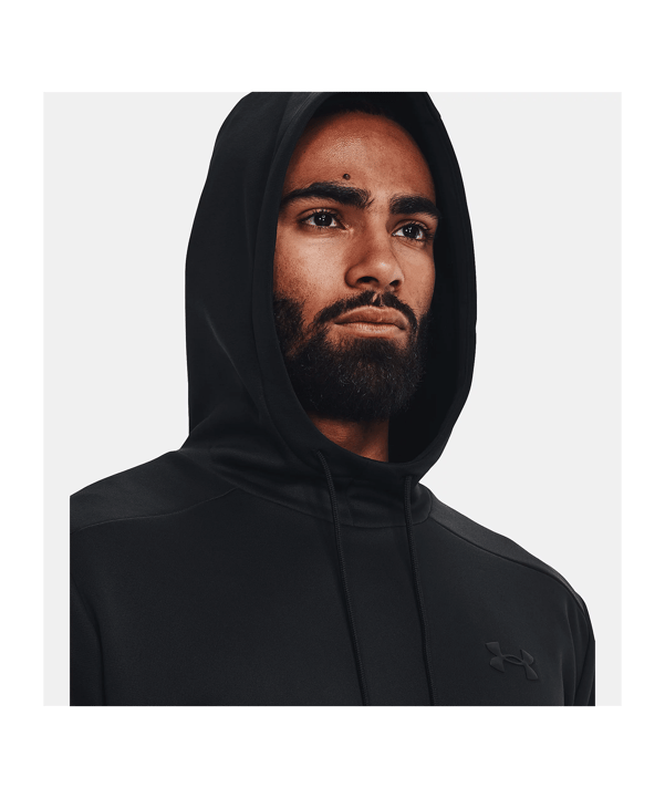 Under Armour Fleece Hoody Schwarz F001 - schwarz