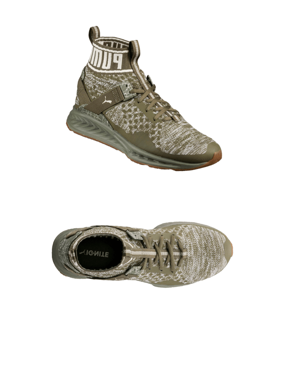 PUMA Ignite evoKNIT Hypernature Sneaker Khaki F01 - khaki