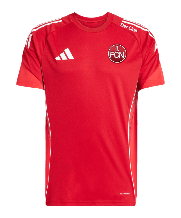 adidas 1. FC Nürnberg Trainingsshirt Rot - rot