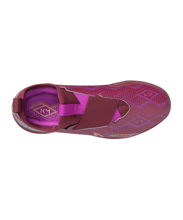 Nike Jr Zoom Vapor XV Academy IC Halle Kids Mbappe Mode 2.0 Rot Gold F694 - rot