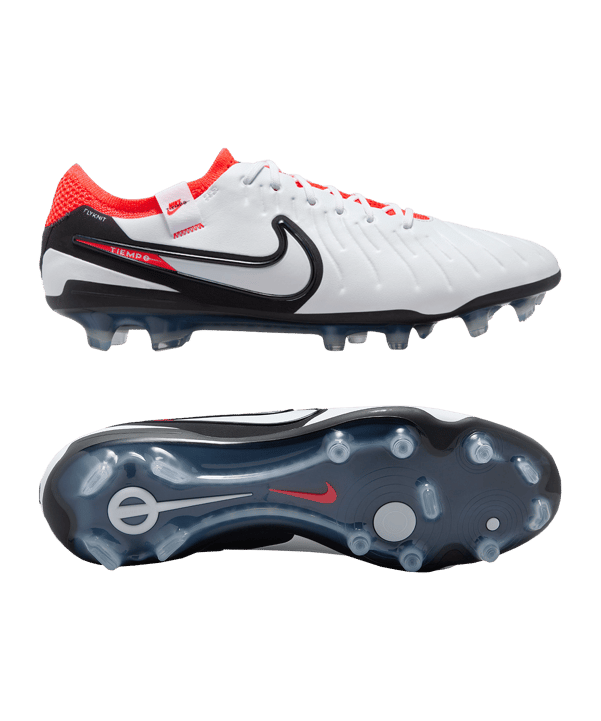 Nike Tiempo Legend X Elite FG Ready Weiss Schwarz Rot F100 - weiss