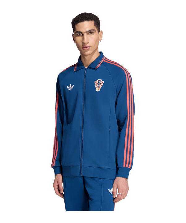adidas Croazia Anthem Giacca Blu - blu
