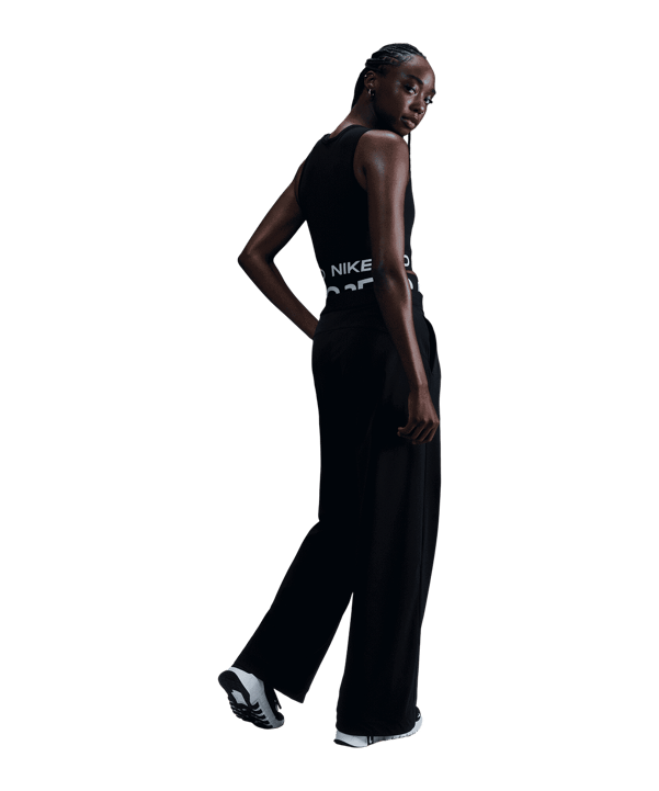 Nike Pro 365 Crop Tanktop Damen Schwarz F010 - schwarz