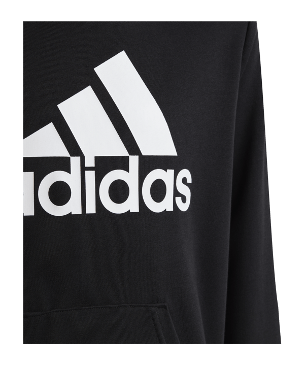 adidas Big Logo Essentials Hoody Kids Schwarz - schwarz