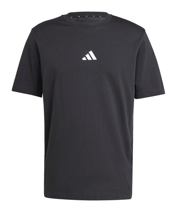 adidas Essentials Small Logo Single Jersey T-Shirt Schwarz - schwarz