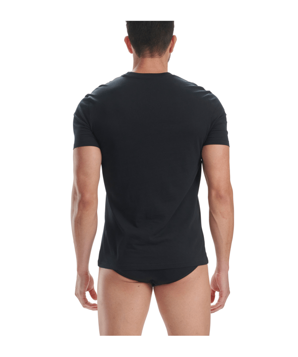 adidas Active Flex Cotton Crew Neck T-Shirt 3er Pack Schwarz F000 - schwarz