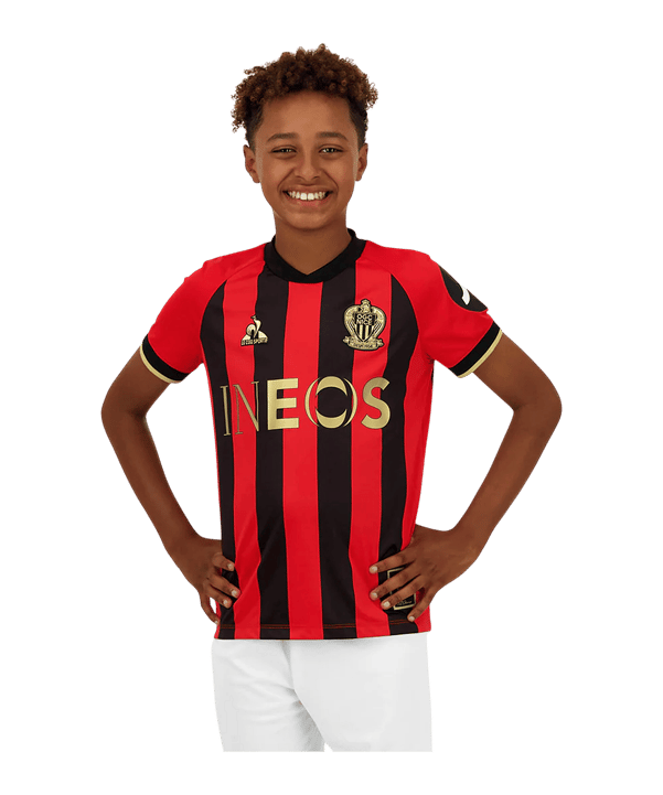 Le Coq Sportif OGC Nizza Trikot Home 2024/2025 Kids Rot - rot