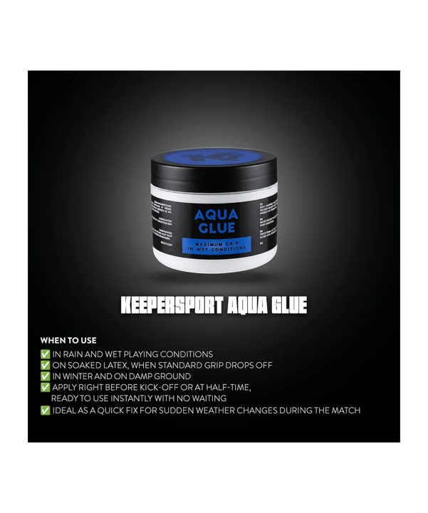 KEEPERsport Aqua Rinforzo Grip Guanti Da Portiere Bianco - bianco