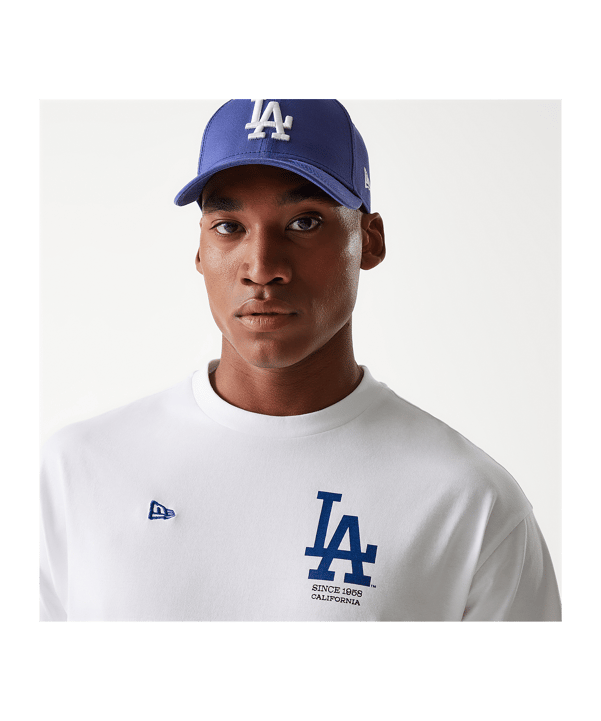 New Era MLB Los Angeles Dodgers Graphic Oversized T-Shirt Weiß - weiss