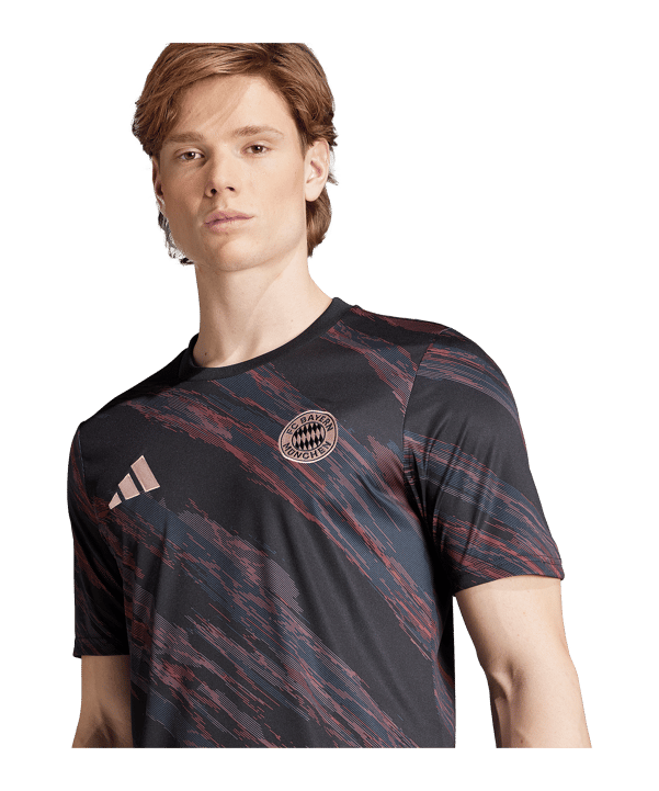 adidas FC Bayern München Prematch Shirt 2025/2026 Schwarz - schwarz