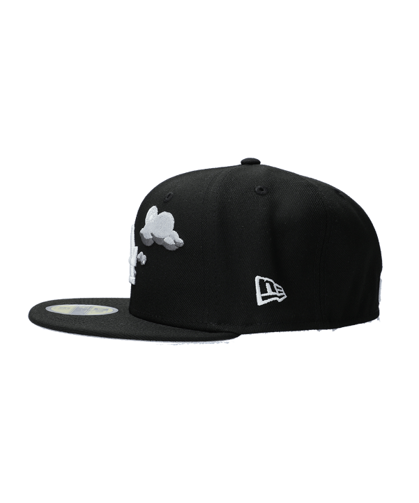 New Era MLB Los Angeles Dodgers Nighttime 59Fifty Fitted Cap Schwarz - schwarz