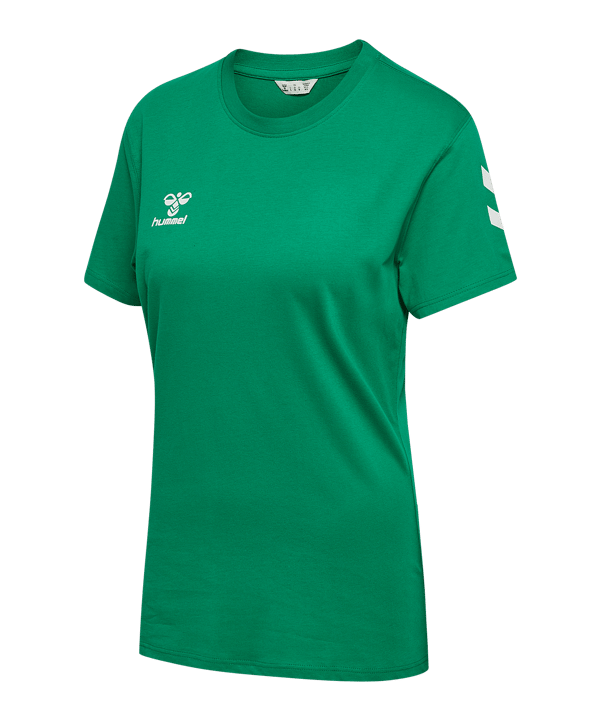 Hummel Go 2.0 Chevron T-Shirt Damen Grün F6235 - gruen