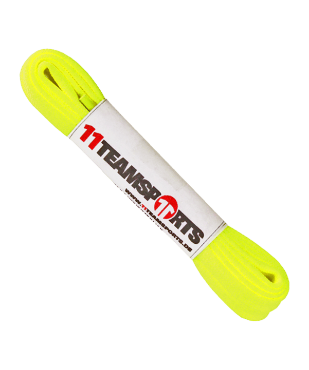 11teamsports Schnürsenkel Laces Neongelb - blau