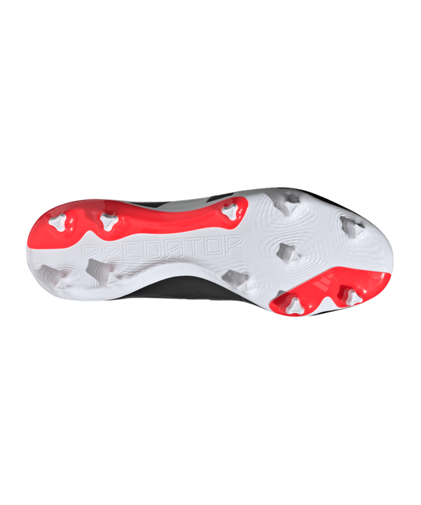 adidas Predator League LL FG Solar Energy Schwarz Weiss Rot - schwarz