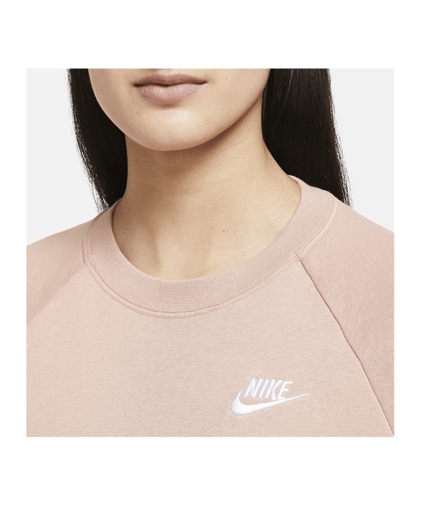 Nike Essential Fleece Sweatshirt Damen Rosa F609 - rosa