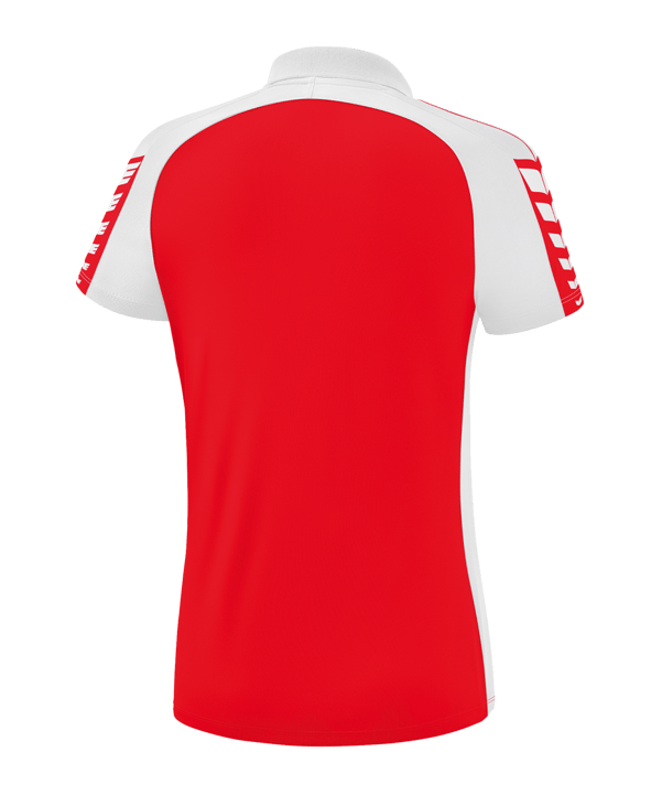 Erima Six Wings Poloshirt Damen Rot Weiss - rot