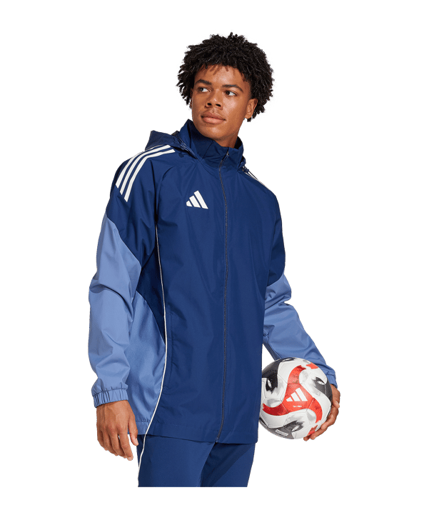 adidas Tiro 25 Competition Regenjacke Blau - blau