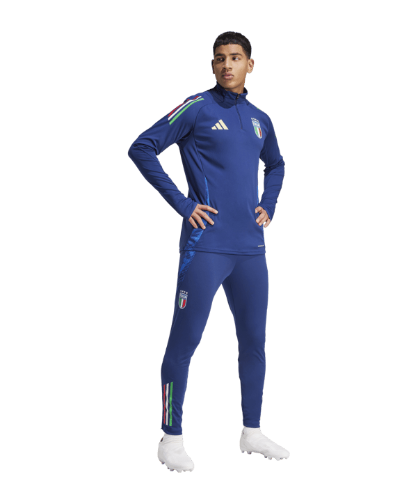 adidas Italien Trainingshose EM 2024 Blau - blau