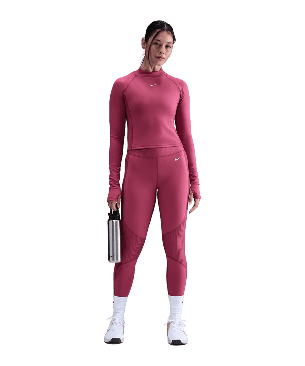 Nike Dri-Fit Warm Longlseeve T-Shirt Damen Rosa F634 - rosa