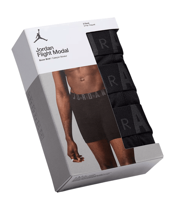 Jordan Flight Modal 3PK Boxershort Schwarz F023 - schwarz