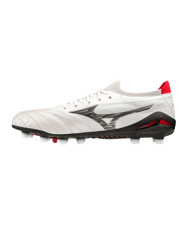 Mizuno Morelia Neo IV Made in Japan FG Special Edition Weiss Schwarz Rot F09 - weiss