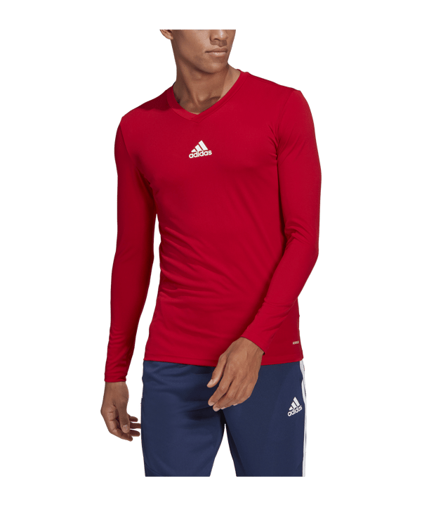 adidas Team Base Top langarm Rot - rot