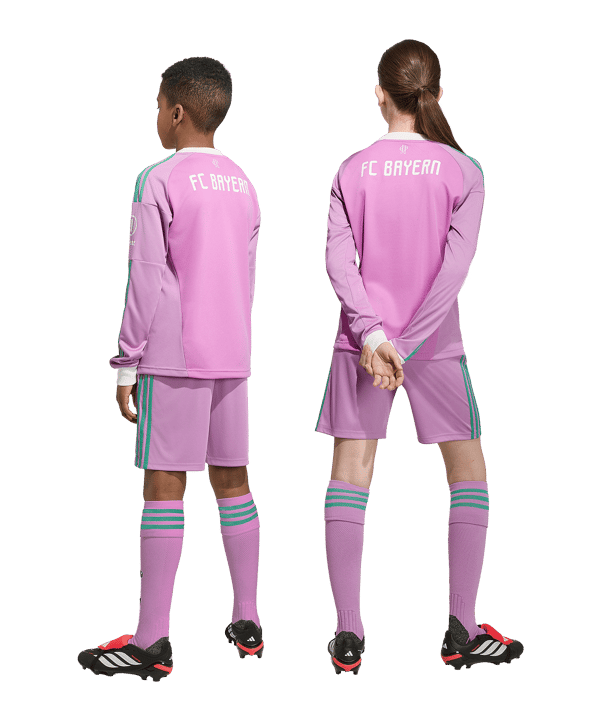 adidas FC Bayern München Torwartshort Away 2026/2027 Kids Lila