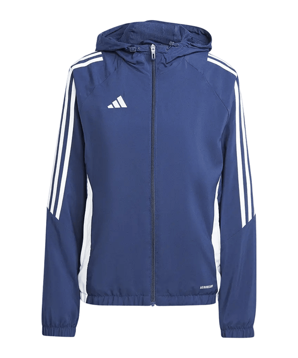 adidas Tiro 24 Windbreaker donna blu bianco - blu