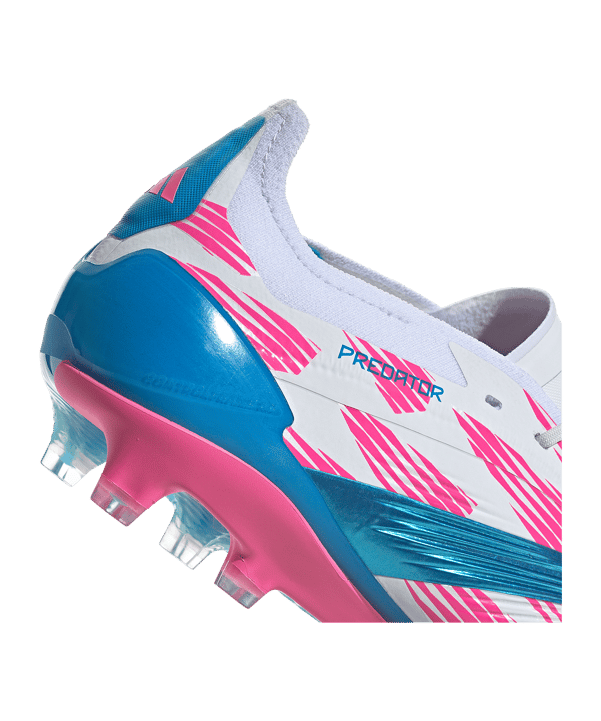 adidas Predator Elite FG Reemergence Weiss Blau - weiss