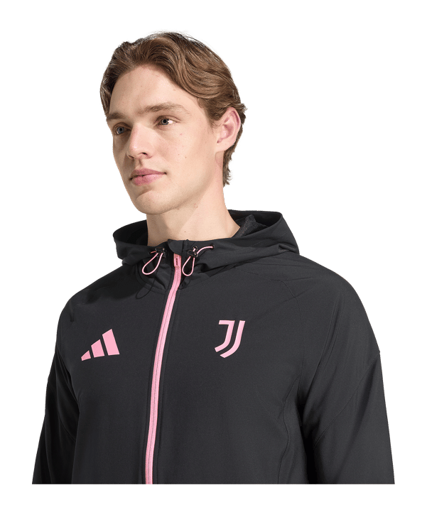 adidas Juventus Turin Vis Tech Travel Jacke Schwarz - schwarz