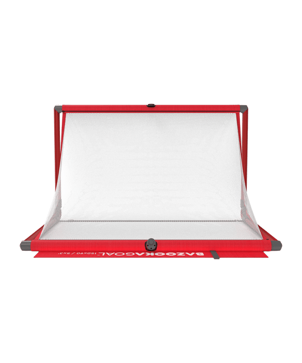 BAZOOKAGOAL ALUMINIUM Teleskoptor | 150x90cm | Mini doel Rood - rood